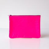 Tracey Tanner | Medium Zip Pouch, Fluoro Pink Patent
