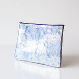 Tracey Tanner | Medium Zip Pouch, Sky Distress Hologram