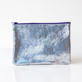 Tracey Tanner | Medium Zip Pouch, Sky Distress Hologram