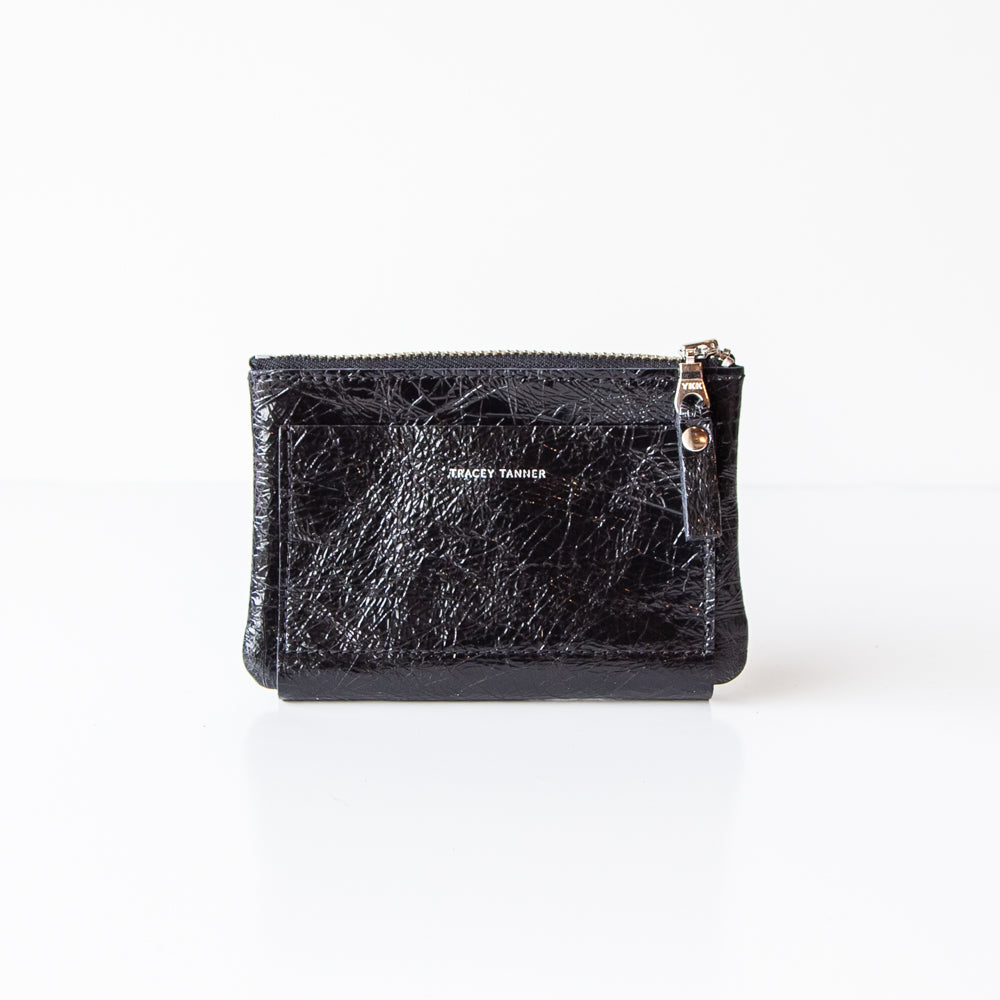 Tracey Tanner | Nico Wrap Wallet, Foil Black