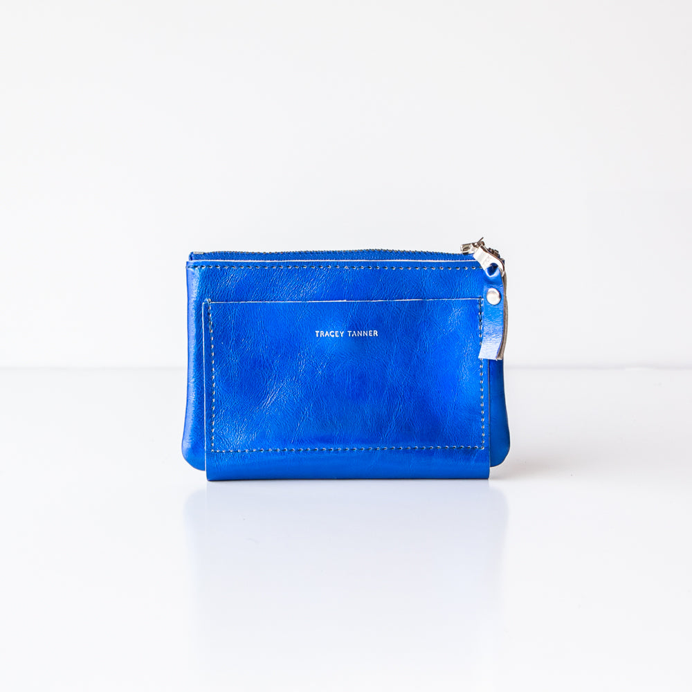 Tracey Tanner | Nico Wrap Wallet, Hologram Cobalt
