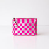 Tracey Tanner | Nico Wrap Wallet, Fluoro Fuchsia Check