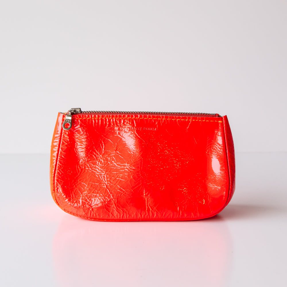 Tracey Tanner | Small Fatty Pouch, Fluoro Red Patent