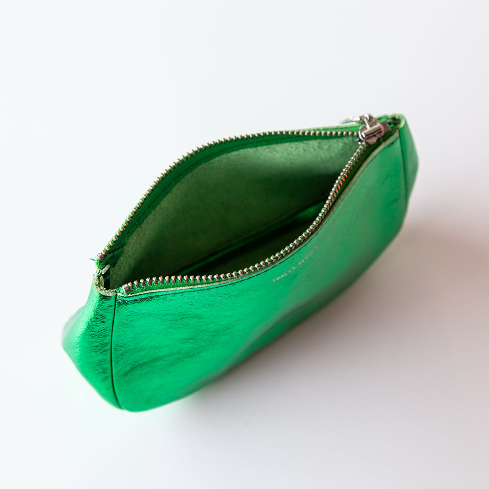Tracey Tanner | Small Fatty Pouch, Matte Foil Verdant