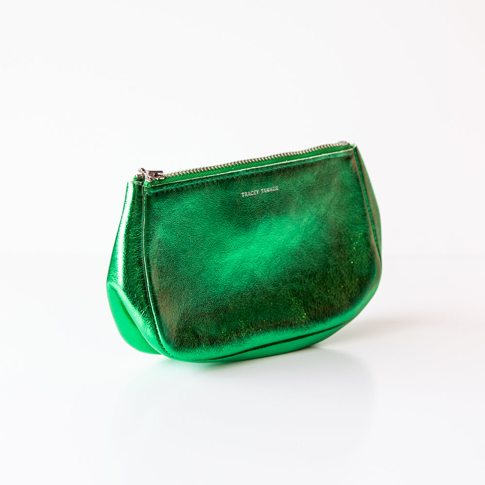 Tracey Tanner | Small Fatty Pouch, Matte Foil Verdant