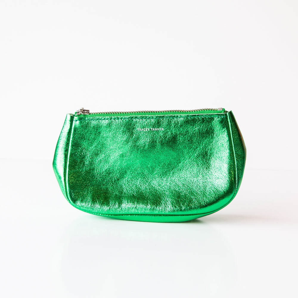 Tracey Tanner | Small Fatty Pouch, Matte Foil Verdant