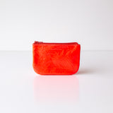 Tracey Tanner | X Small Zip Pouch, Fluoro Red Patent