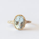 Royal Oval Aquamarine Ring