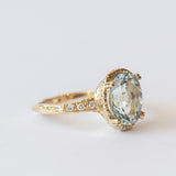 Royal Oval Aquamarine Ring