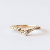Armach Diamond V Shape Scatter Contour Ring