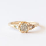 Armach Three-Stone Diamond Organic Engagement Ring