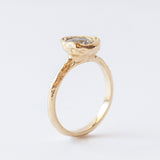 X Old-Cut Diamond Organic Solitaire Engagement Ring