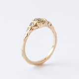 X Five-Stone Diamond Organic Engagement Ring