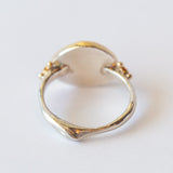 Asymmetrical Amethyst Ring with Accent Diamonds