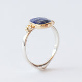 Lapis Ring with Gold Accents