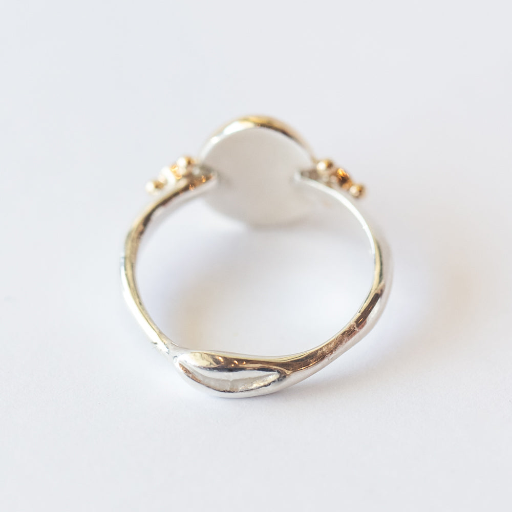 Teardrop Ruby Ring with Accent Diamonds