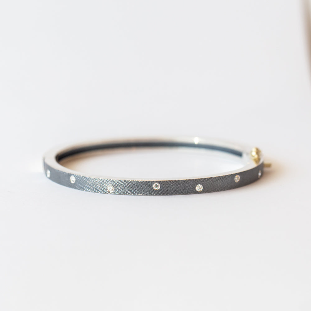 Carol 4mm Diamond Bangle
