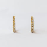 Mina Small Diamond Hoop Earrings