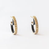 Mina Small Diamond Hoop Earrings
