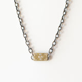 Shayna Rectangle Diamond Chain Necklace