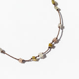Mixed Rustic Diamond Cube Station Cord Bracelet