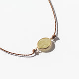 Oval Linen Sapphire Cord Bracelet