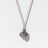 Pave Diamond Evil Eye Cord Necklace