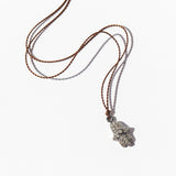 Pave Diamond Hamsa Cord Necklace