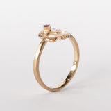 Ruby Skull Ring