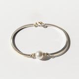 South Sea Pearl Bangle with Diamonds