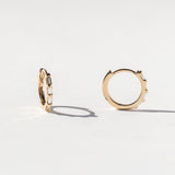 Baguette Diamond Hinged Huggie Hoop Earrings