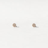 Itty Bitty Pavé Diamond Disc Stud Earring