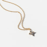 Prong-Set Diamond Quad Pendant Necklace
