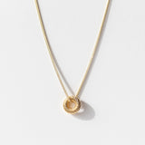 Cruller Donut Gold Rondelle Bead Charm