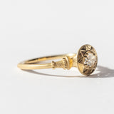 Lumiere Pedestal Oval Diamond Solitaire Ring