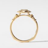 Lumiere Pedestal Oval Diamond Solitaire Ring