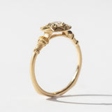 Lumiere Pedestal Oval Diamond Solitaire Ring
