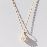 Pear Moonstone Basket Charm