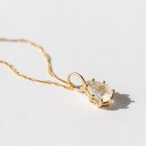 Pear Moonstone Basket Charm