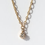 Polly Solitaire Diamond Drop Necklace
