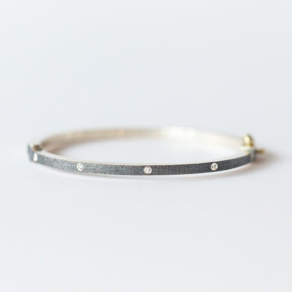 Olly Lux 2.5mm Diamond Bangle