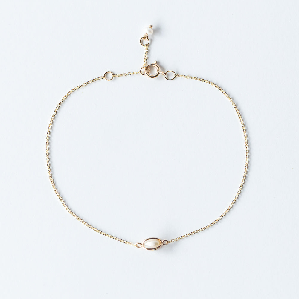 Caged Pearl Bracelet
