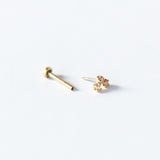 Diamond Freckle Flat Back Stud Earring (Single)