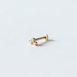Diamond Freckle Flat Back Stud Earring (Single)