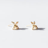 Large Pearl Clover Stitch Earrings