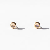Moonstone Globe Stud Earrings