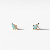 Opal Teardrop Stud Earrings