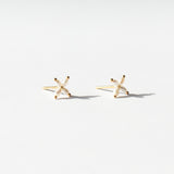 Small Pearl Clover Stitch Earrings