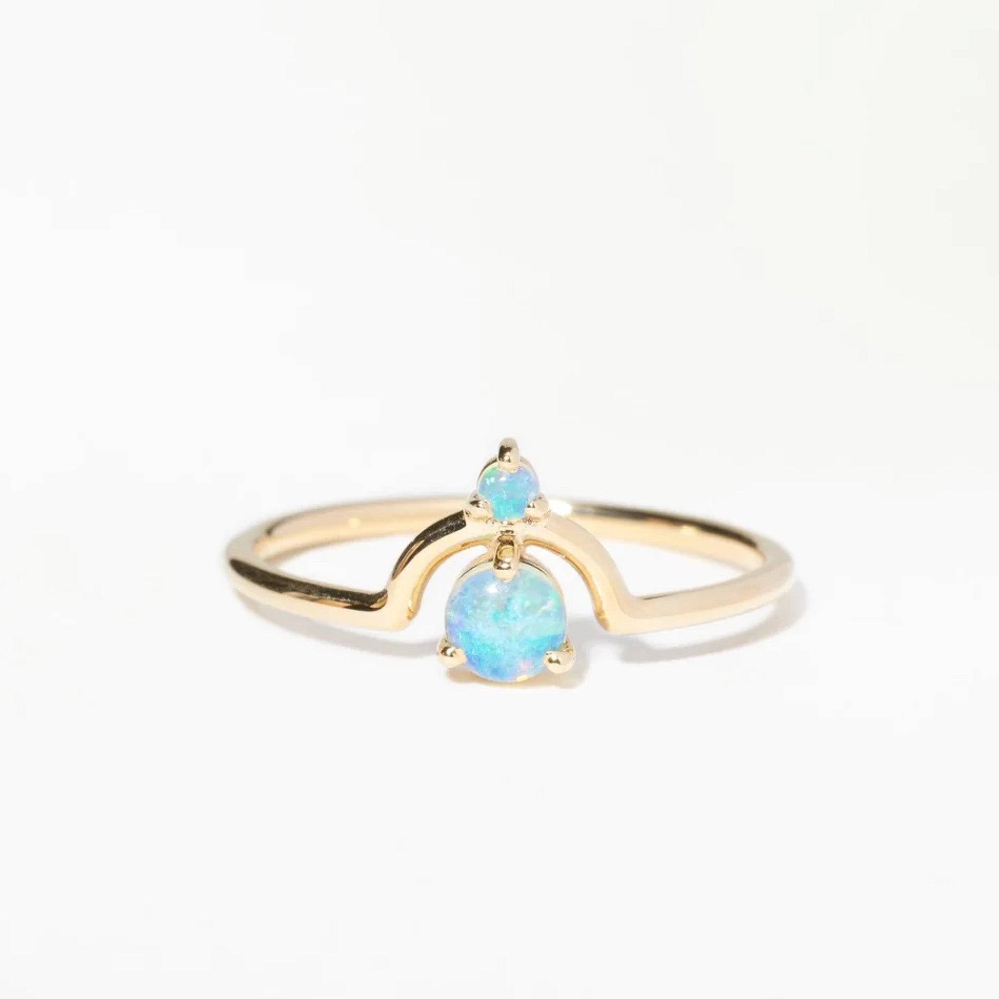 Wwake Nestled Opal Ring – LAPIS