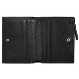 Coin Bifold Leather Wallet, Black